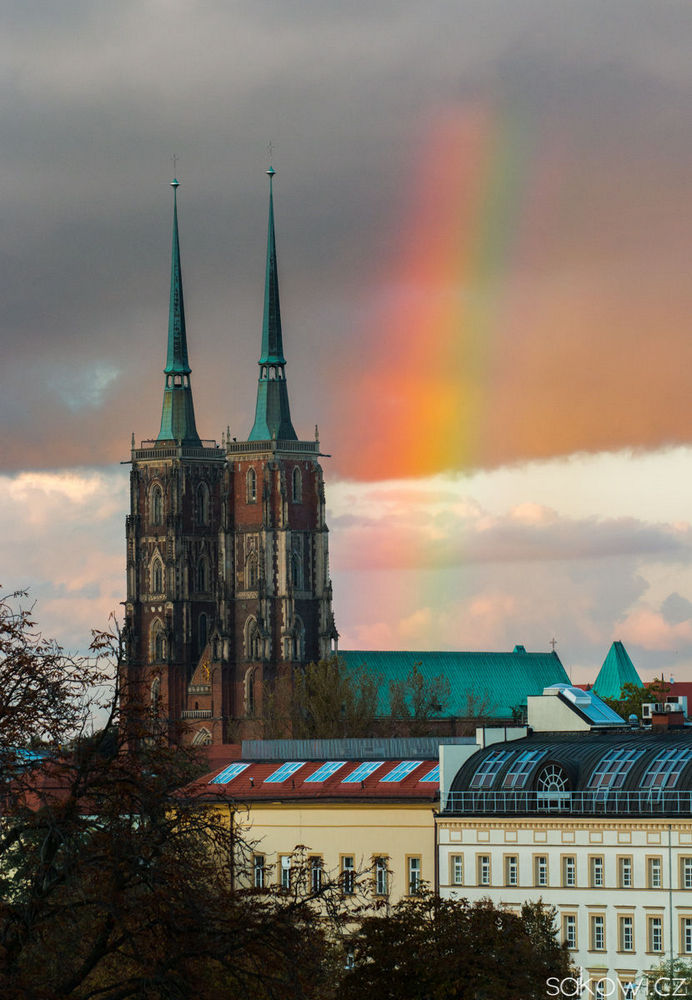 Rainbow over the cathedral